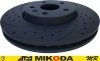 Przednia WIERCONA NACINANA tarcza hamulcowa BLACK 321mm GMC Terrain 2010-